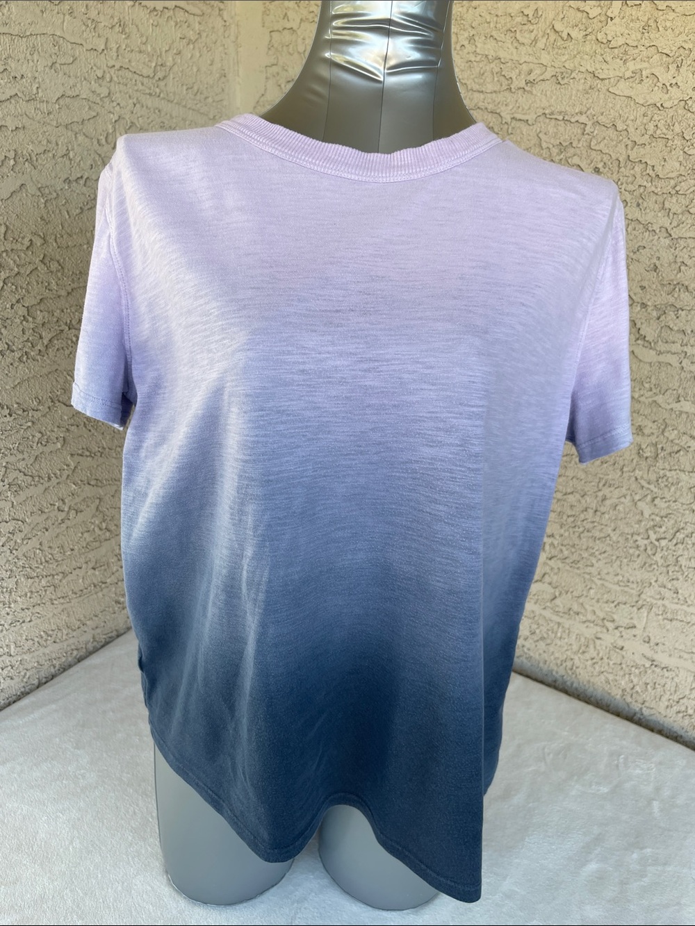 LOFT Ombre Short Sleeve Tee in Lavender to Navy